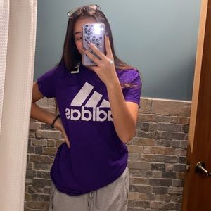 Adidas purple tee